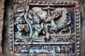 Bagan Myanmar. Dhammayazika pagoda, glazed Jataka plaques. 